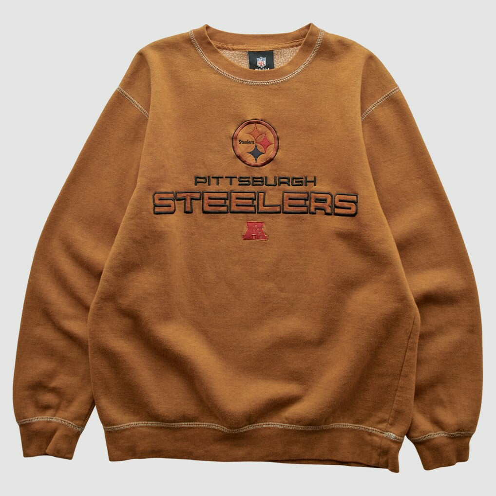 Pittsburgh Steelers Team Edition Apparel 2010s Pullover Sweatshirt - Brown Vintage - Fanatics