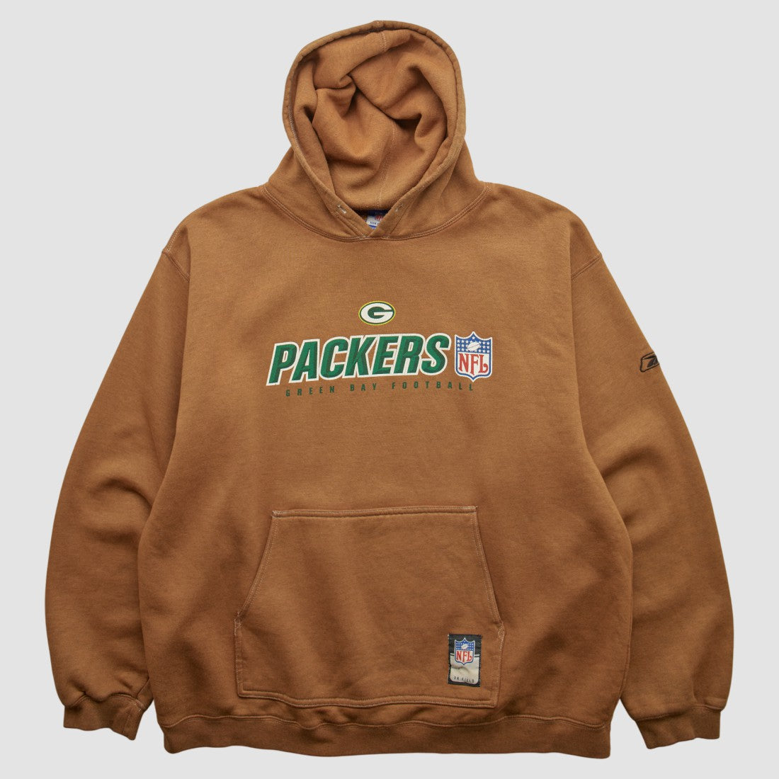 Green Bay Packers NFL 2000s Hooded Pullover Sweatshirt - Brown Vintage - Fanatics