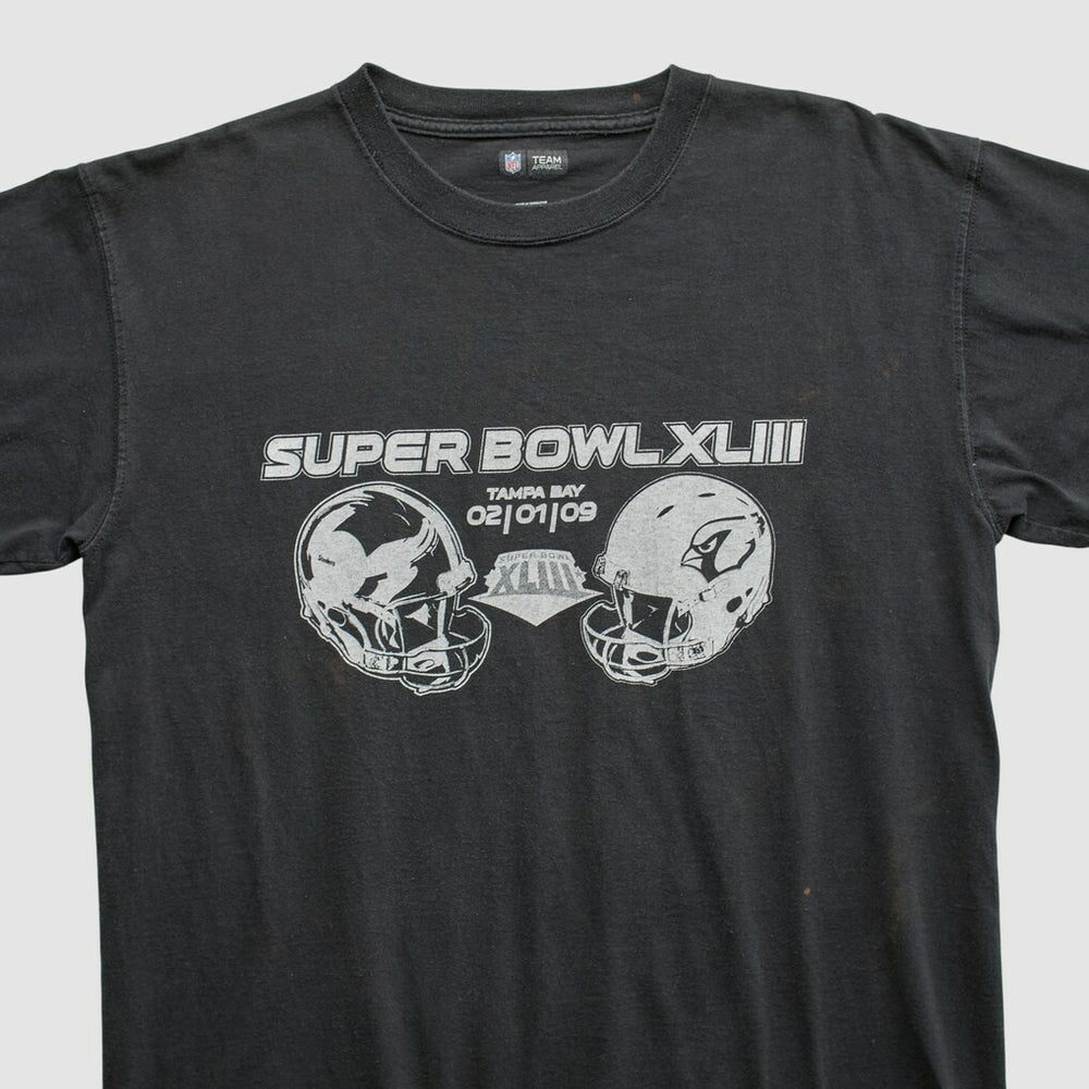 Superbowl XLIII NFL 2009 T-shirt - Black Vintage - Fanatics