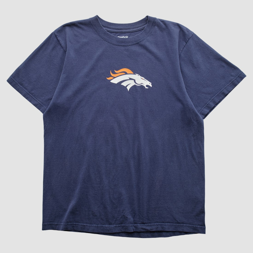 Denver Broncos Reebok 2000s T-shirt - Navy Vintage - Fanatics