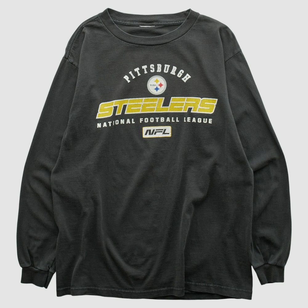 Pittsburgh Steelers 2000s Long Sleeve T-shirt - Black Vintage - Fanatics