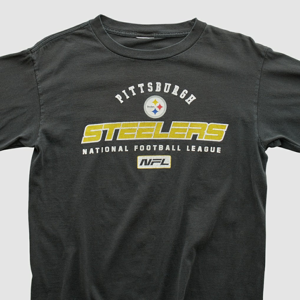 Pittsburgh Steelers 2000s Long Sleeve T-shirt - Black Vintage - Fanatics