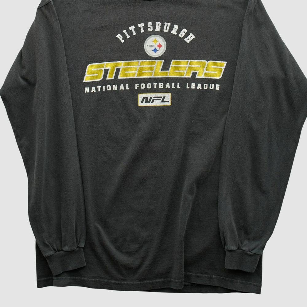 Pittsburgh Steelers 2000s Long Sleeve T-shirt - Black Vintage - Fanatics