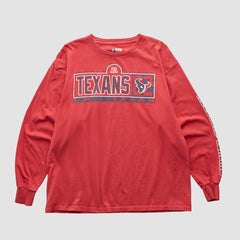 Houston Texans NFL 2000s Long Sleeve T-shirt - Red Vintage - Fanatics
