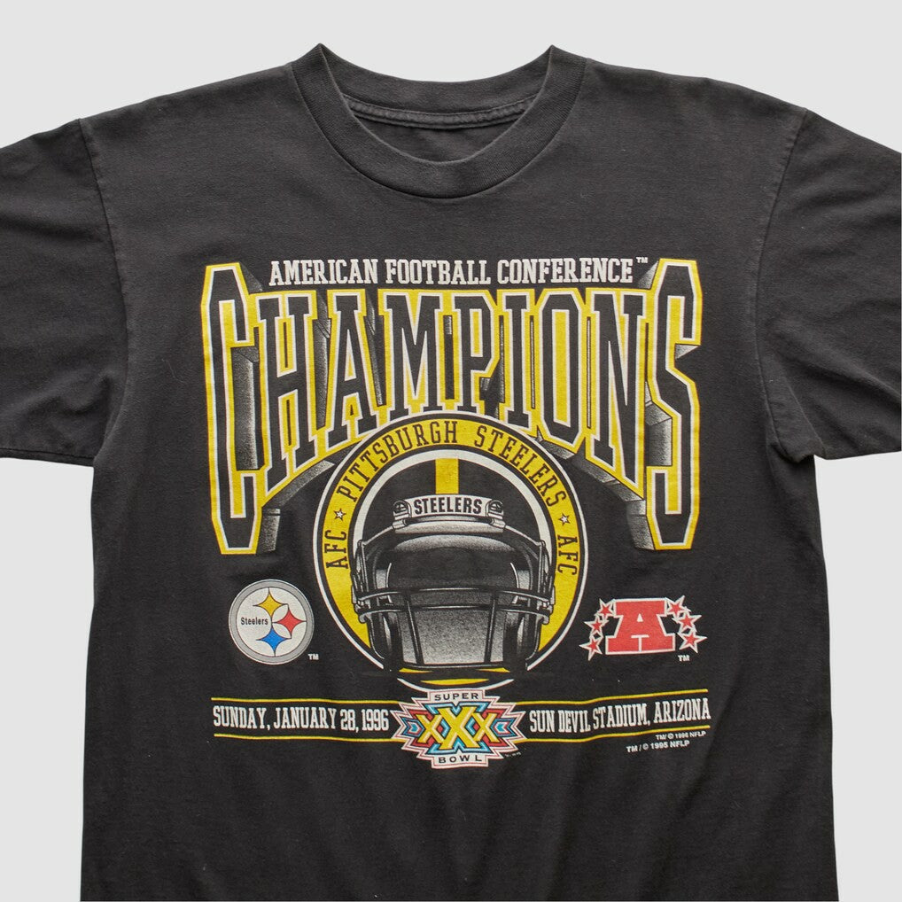 Pittsburgh Steelers 1996 T-shirt - Black Vintage - Fanatics