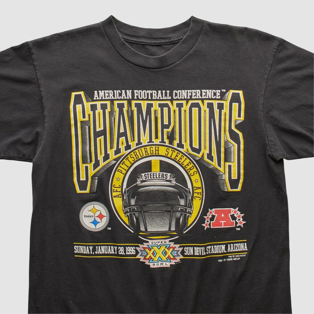 Pittsburgh Steelers 1996 T-shirt - Black Vintage - Fanatics