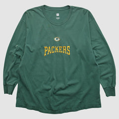 Green Bay Packers NFL 2000s Long Sleeve T-shirt - Green Vintage - Fanatics