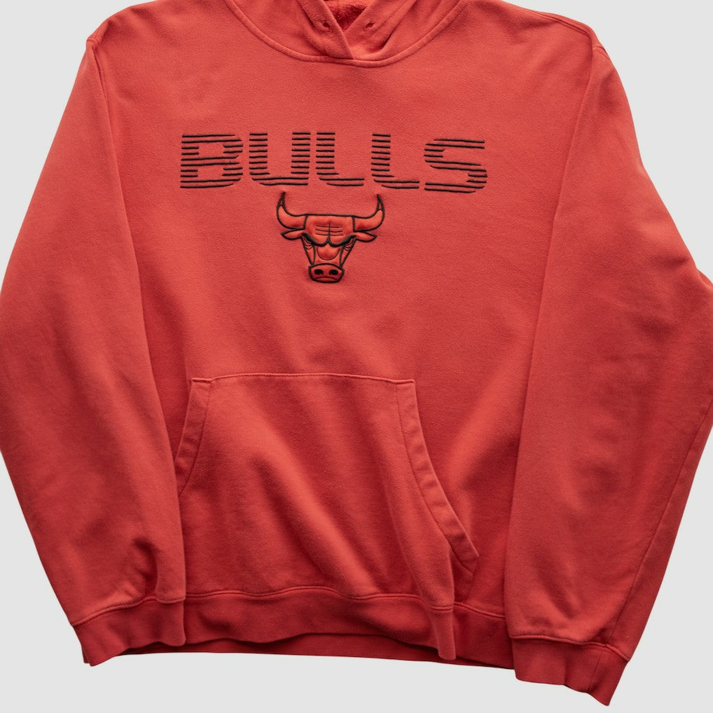 Adidas Chicago Bulls 2010s Hooded Pullover Sweatshirt Red Vintage