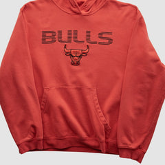 Adidas Chicago Bulls 2010s Hooded Pullover Sweatshirt Red Vintage