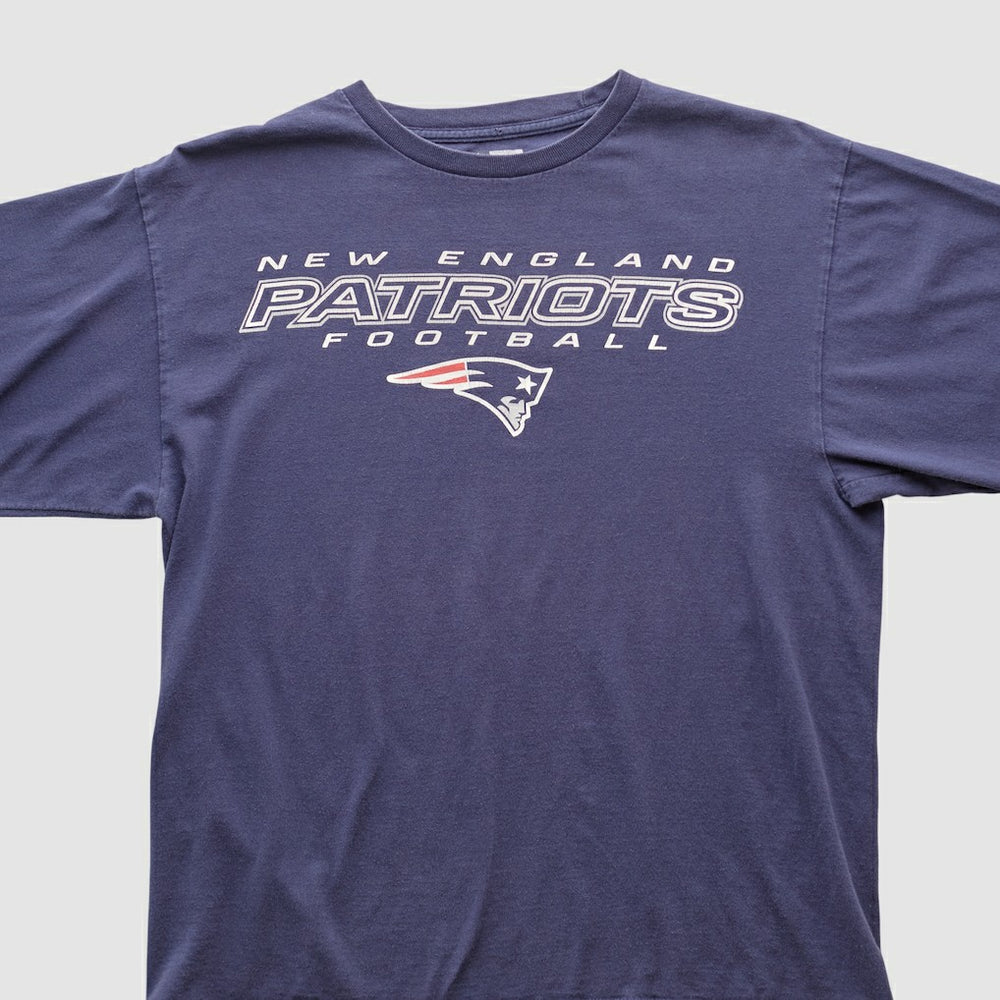 New England Patriots NFL 2000s Long Sleeve T-shirt - Navy Vintage - Fanatics