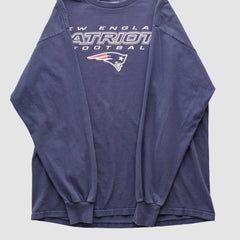 New England Patriots NFL 2000s Long Sleeve T-shirt - Navy Vintage - Fanatics