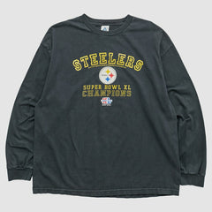 Pittsburgh Steelers Alstyle 2006 Long Sleeve T-shirt - Black Vintage - Fanatics