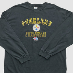Pittsburgh Steelers Alstyle 2006 Long Sleeve T-shirt - Black Vintage - Fanatics