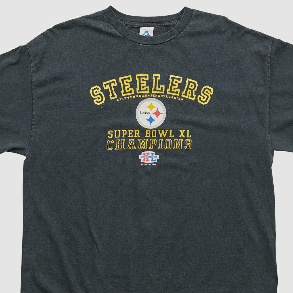 Pittsburgh Steelers Alstyle 2006 Long Sleeve T-shirt - Black Vintage - Fanatics