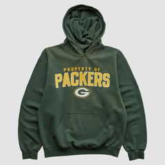 Green Bay Packers Reebok 2000s Hooded Pullover Sweatshirt - Green Vintage - Fanatics