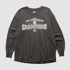 Pittsburgh Steelers NFL 2008 Long Sleeve T-shirt - Black Vintage - Fanatics