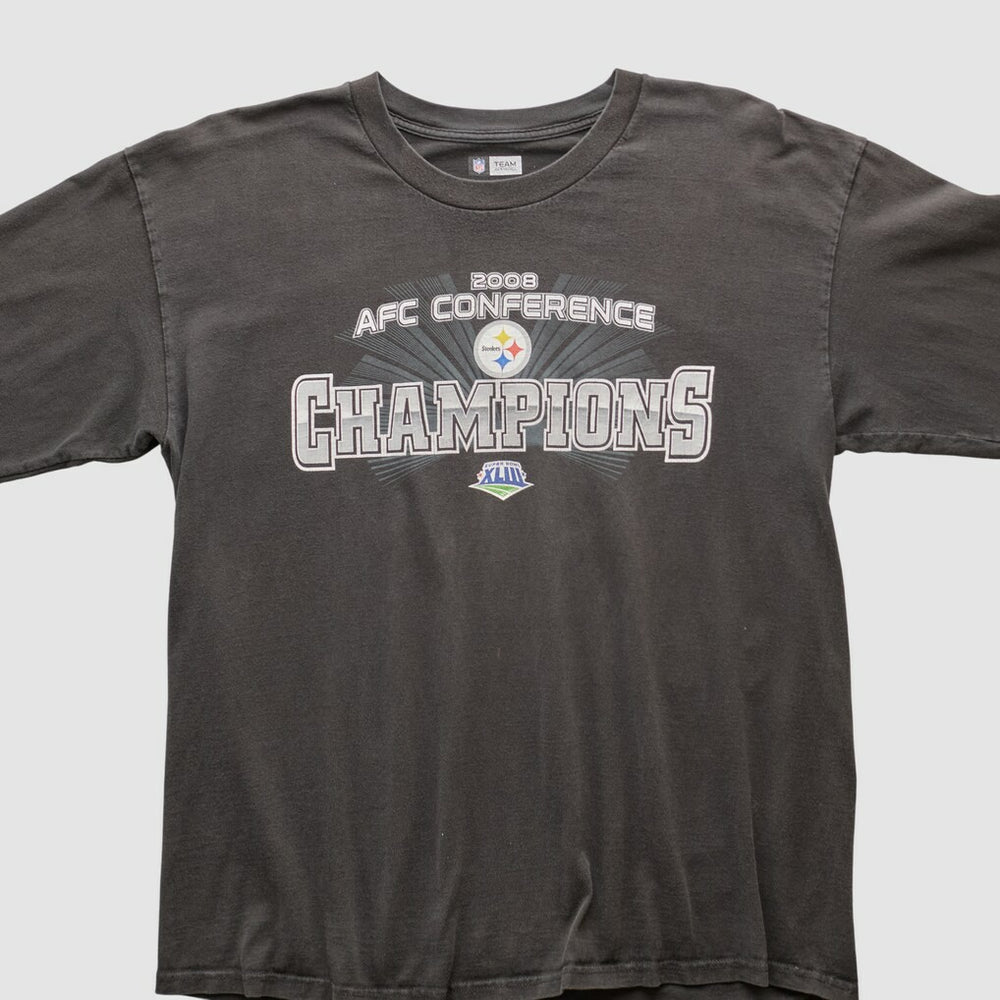 Pittsburgh Steelers NFL 2008 Long Sleeve T-shirt - Black Vintage - Fanatics