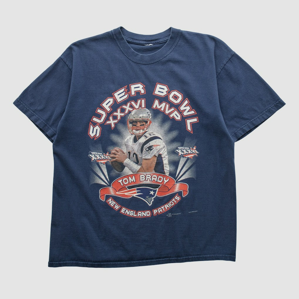 New England Patriots 2002 T-shirt - Navy Vintage - Fanatics