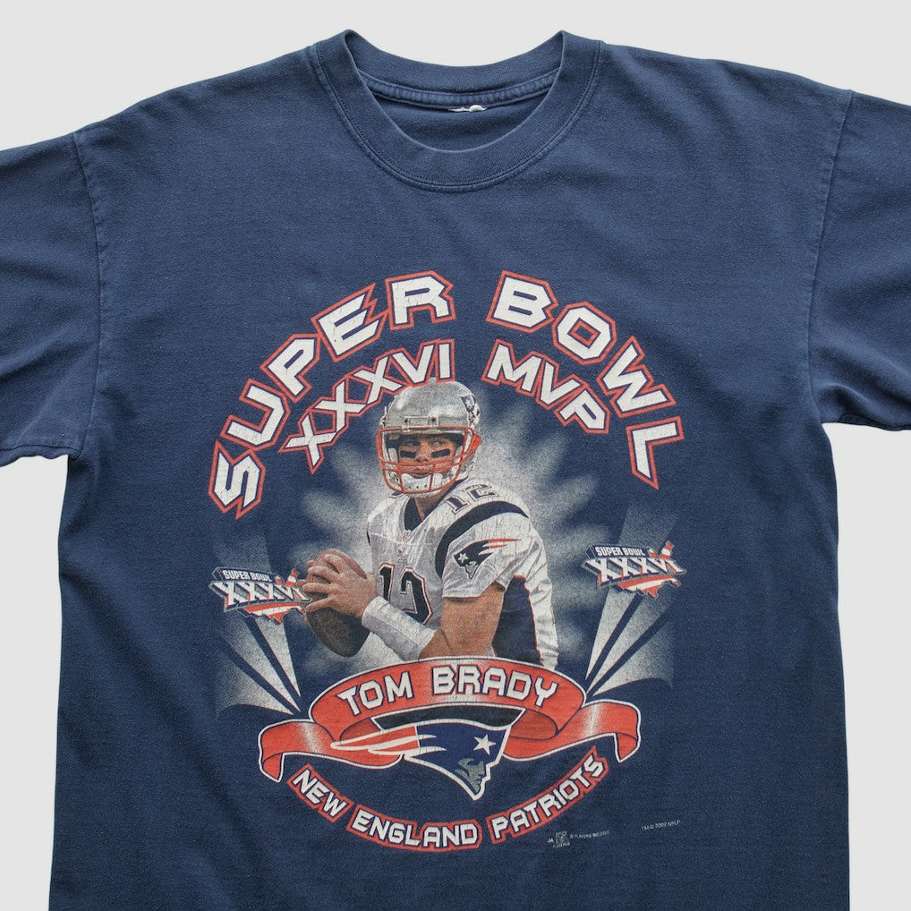 New England Patriots 2002 T-shirt - Navy Vintage - Fanatics