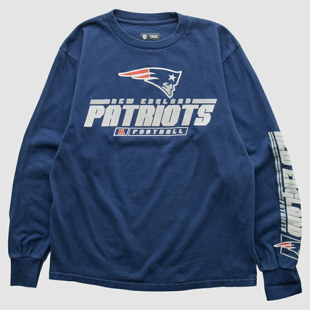 New England Patriots NFL 2010s Long Sleeve T-shirt - Navy Vintage - Fanatics
