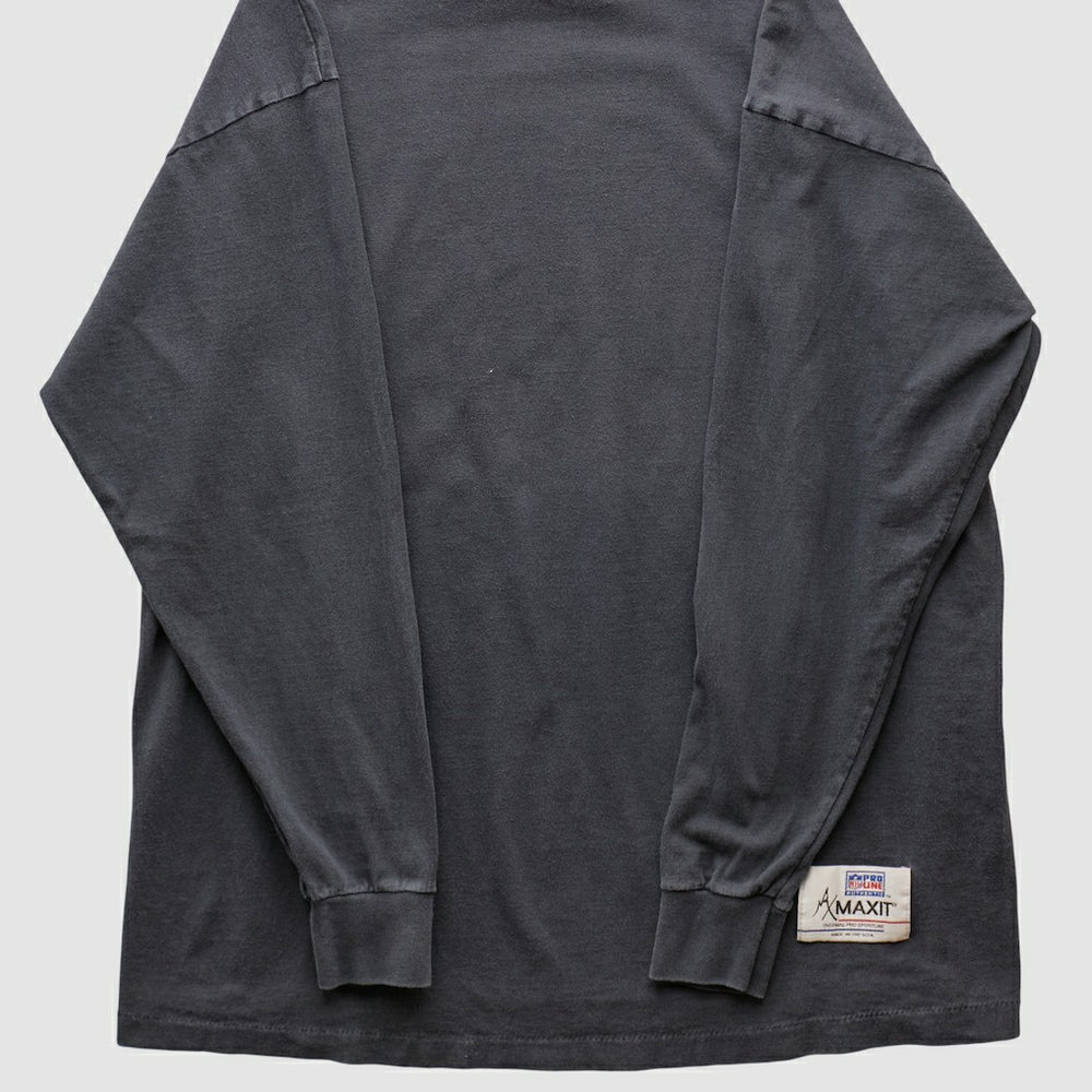 Pittsburgh Steelers 90s Long Sleeve T-shirt - Charcoal Vintage - Fanatics