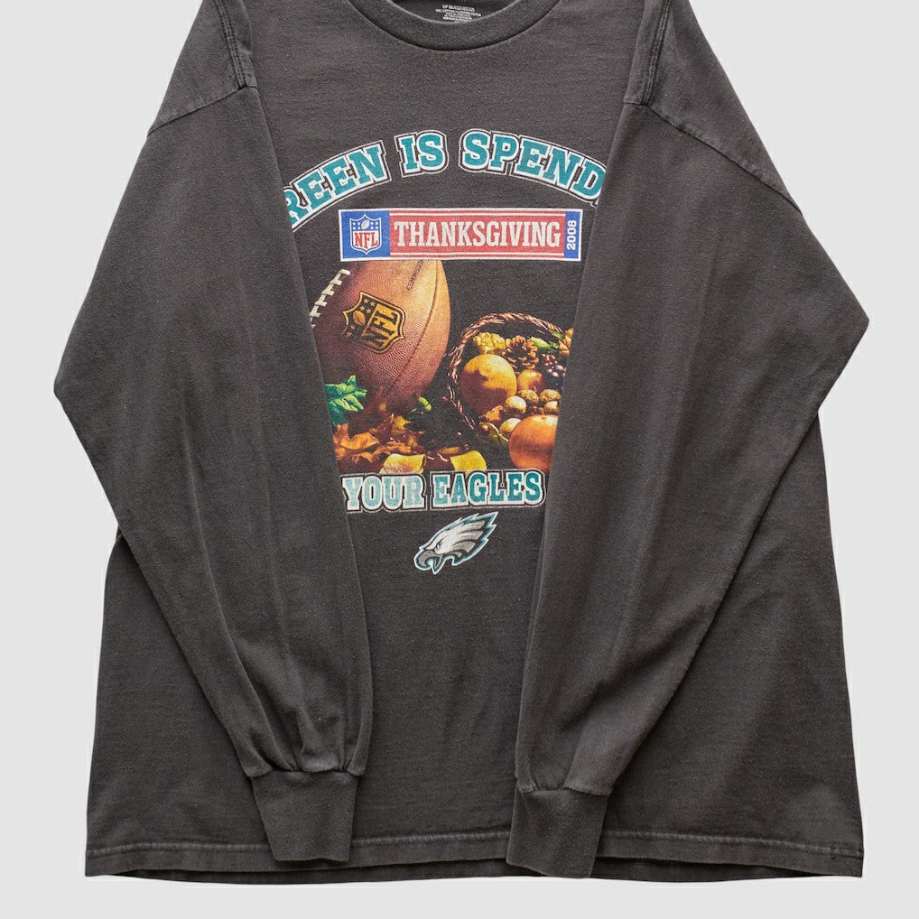 Philadelphia Eagles NFL 2008 Long Sleeve T-shirt - Charcoal Vintage - Fanatics