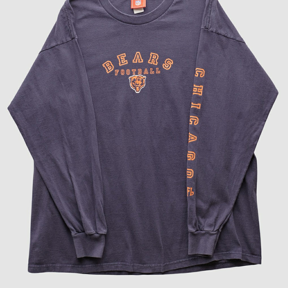 Chicago Bears NFL 2000s Long Sleeve T-shirt - Navy Vintage - Fanatics