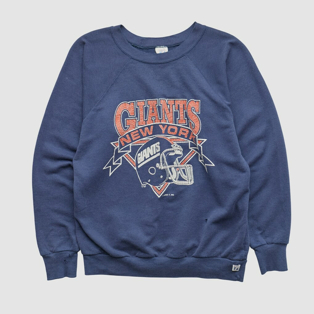 New York Giants Logo Athletic 90s Pullover Sweatshirt - Navy Vintage - Fanatics