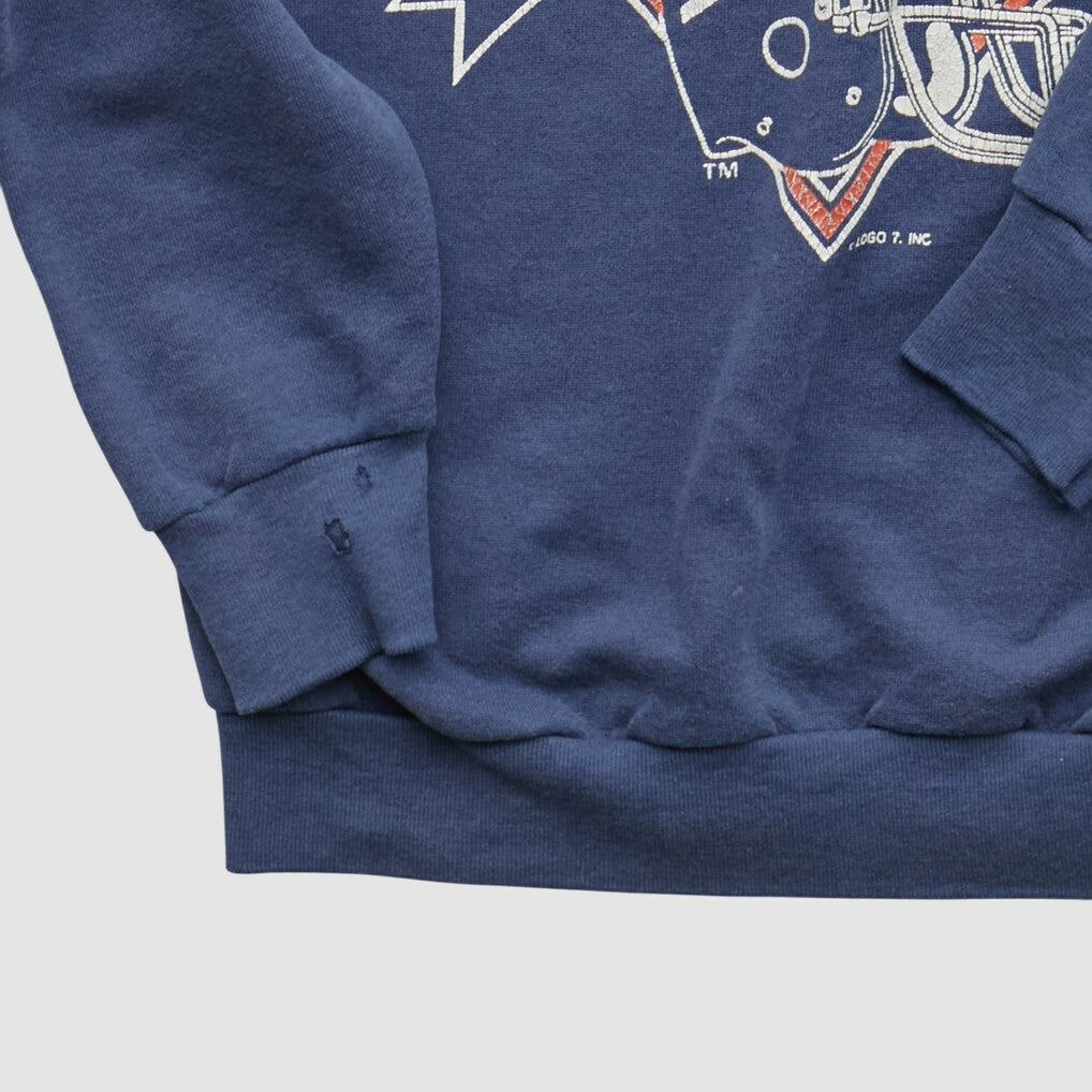 New York Giants Logo Athletic 90s Pullover Sweatshirt - Navy Vintage - Fanatics