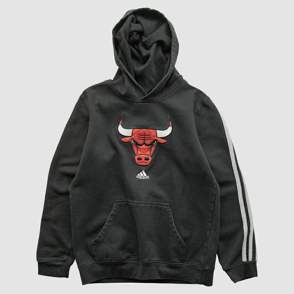 Adidas Chicago Bulls 2010s Hooded Sweatshirt Black Vintage