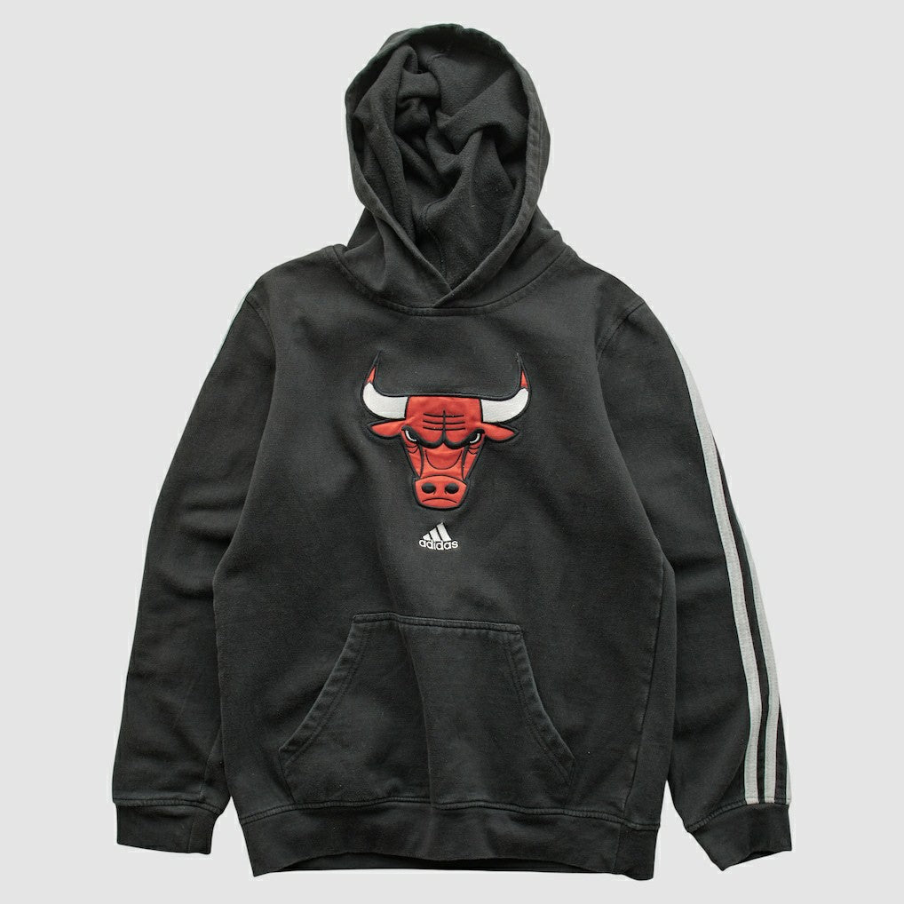 Adidas Chicago Bulls 2010s Hooded Sweatshirt Black Vintage