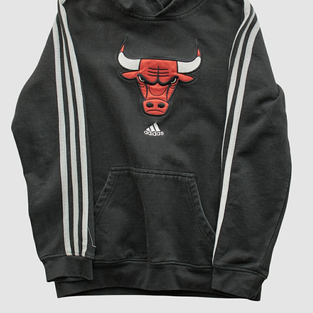 Adidas Chicago Bulls 2010s Hooded Sweatshirt Black Vintage