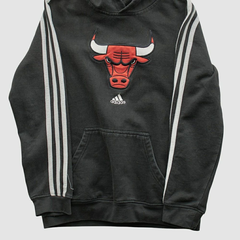 Adidas Chicago Bulls 2010s Hooded Sweatshirt Black Vintage
