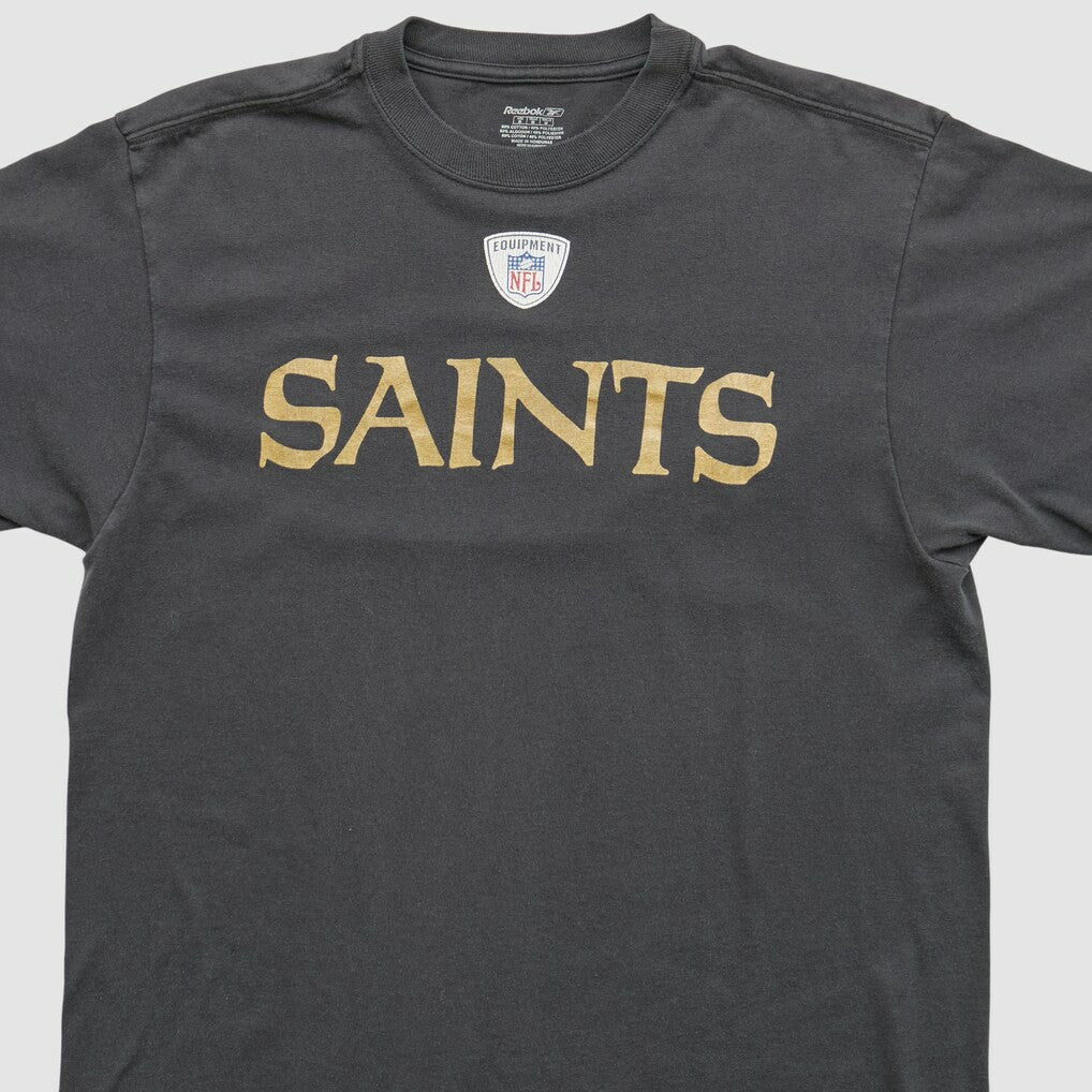 New Orleans Saints Reebok 2000s T-shirt - Charcoal Vintage - Fanatics