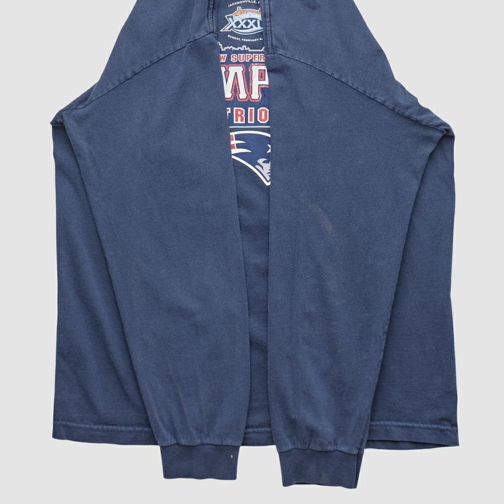 New England Patriots Alstyle 2005 Long Sleeve T-shirt - Navy Vintage - Fanatics