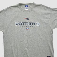 New England Patriots Reebok 2000s T-shirt - Heather Gray Vintage - Fanatics