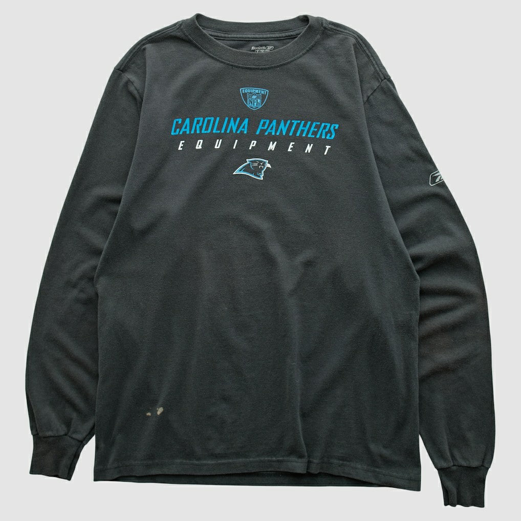 Carolina Panthers Reebok 2000s Long Sleeve T-shirt - Black Vintage - Fanatics