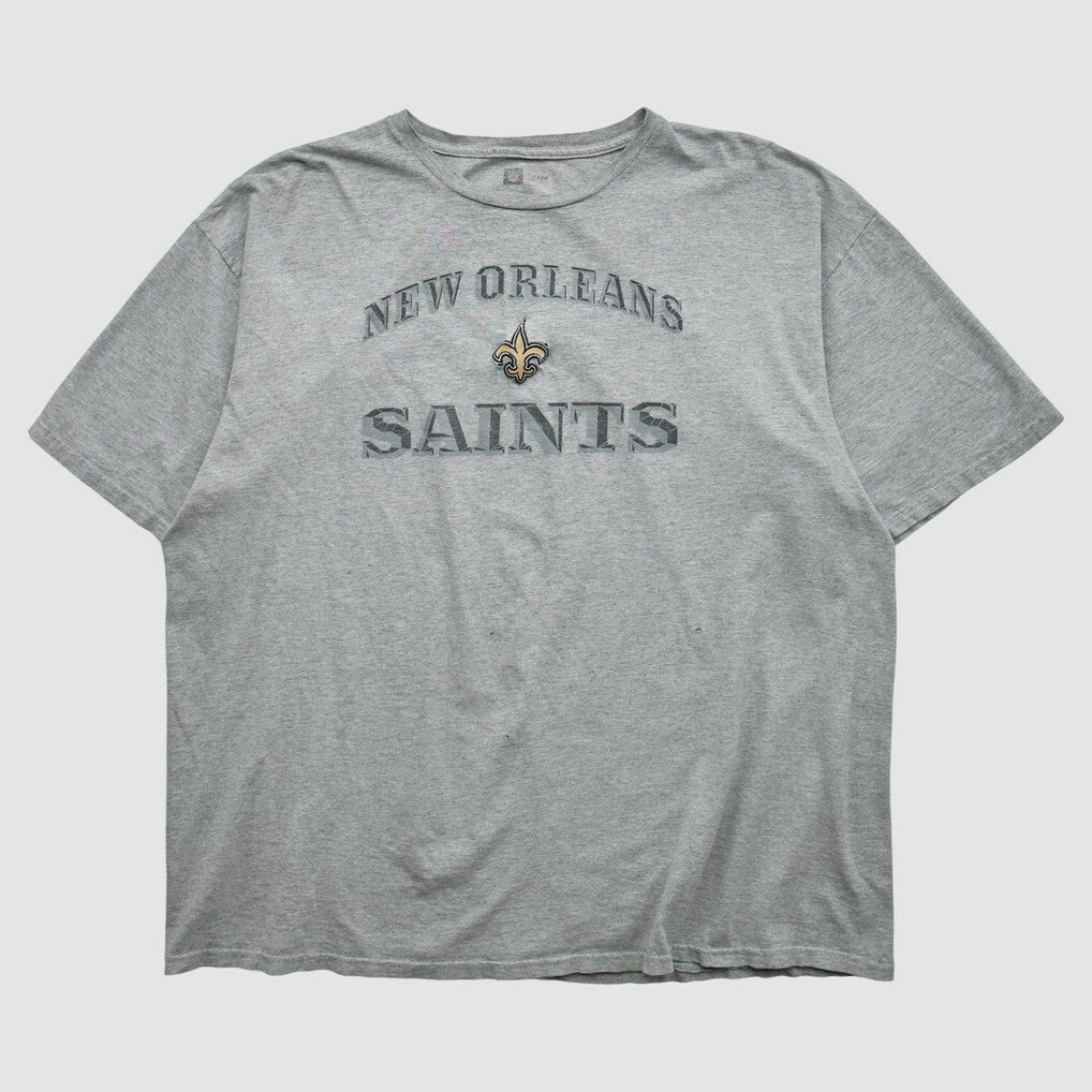 New Orleans Saints NFL 2000s T-shirt - Heather Gray Vintage - Fanatics