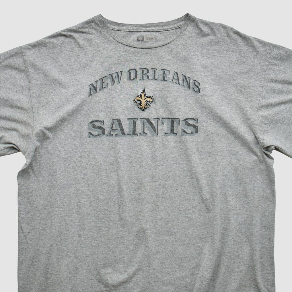 New Orleans Saints NFL 2000s T-shirt - Heather Gray Vintage - Fanatics