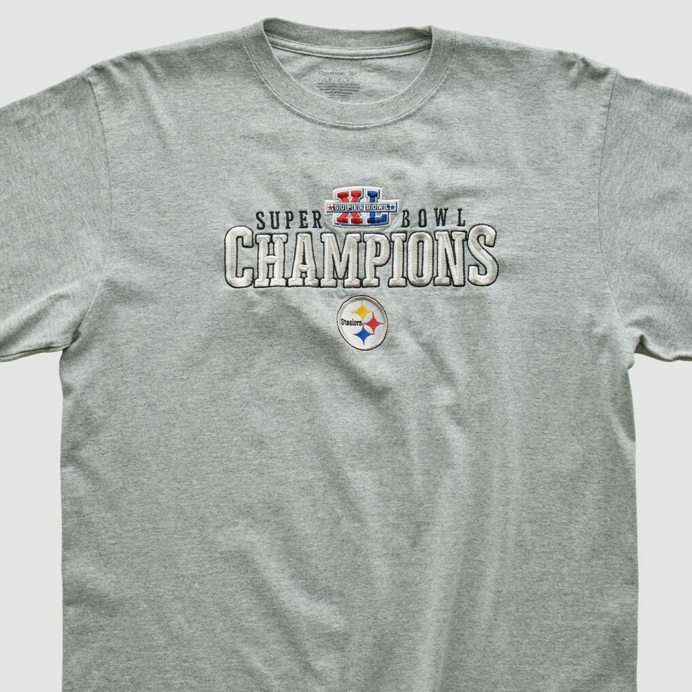Pittsburgh Steelers Reebok 2006 Long Sleeve T-shirt - Gray Vintage - Fanatics