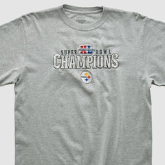 Pittsburgh Steelers Reebok 2006 Long Sleeve T-shirt - Gray Vintage - Fanatics