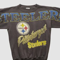 Pittsburgh Steelers Tultex 1994 Pullover Sweatshirt - Charcoal Vintage - Fanatics