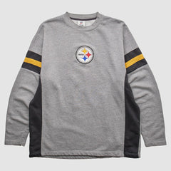 Pittsburgh Steelers NFL 2010s Pullover Sweatshirt - Heather Gray Vintage - Fanatics