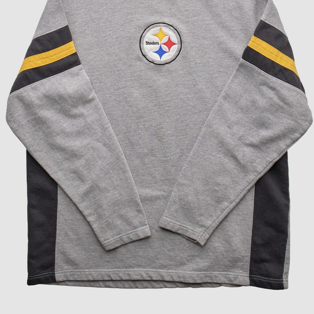 Pittsburgh Steelers NFL 2010s Pullover Sweatshirt - Heather Gray Vintage - Fanatics