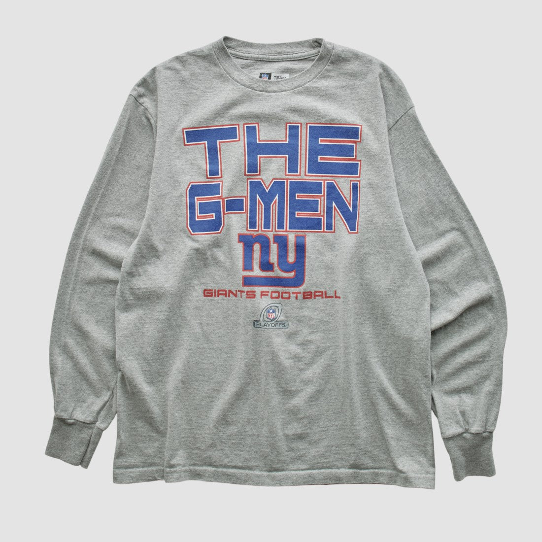 New York Giants NFL 2010s Long Sleeve T-shirt - Heather Gray Vintage - Fanatics