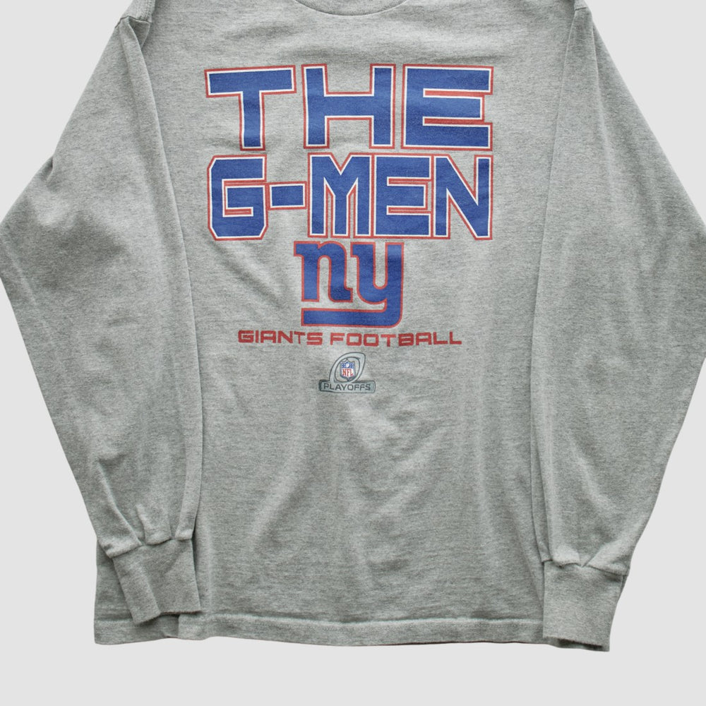New York Giants NFL 2010s Long Sleeve T-shirt - Heather Gray Vintage - Fanatics
