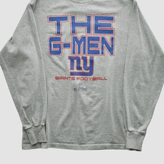 New York Giants NFL 2010s Long Sleeve T-shirt - Heather Gray Vintage - Fanatics