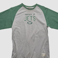 New York Jets NFL 2000s Long Sleeve T-shirt - Heather Gray Vintage - Fanatics