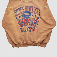 New York Giants Signal 1987 Pullover Sweatshirt - Tan Vintage - Fanatics