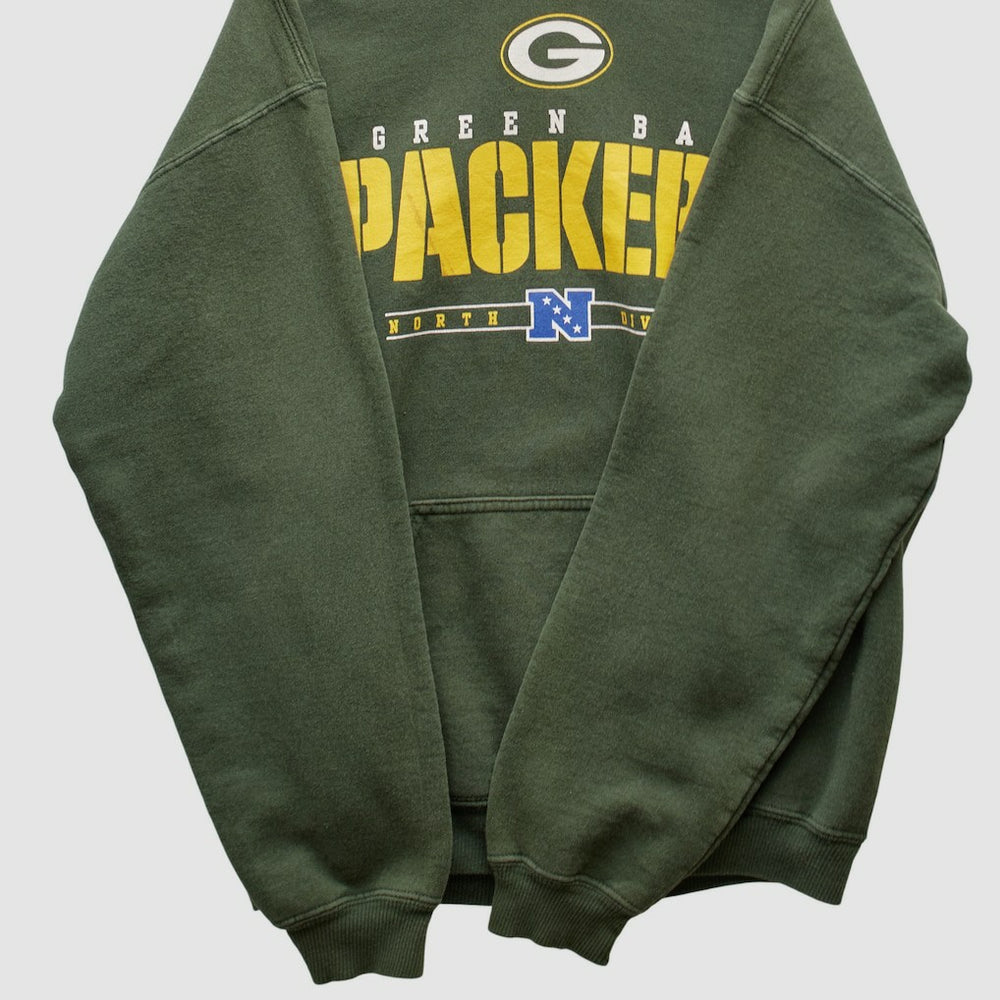 Green Bay Packers NFL 2000s Hooded Pullover Sweatshirt - Green Vintage - Fanatics
